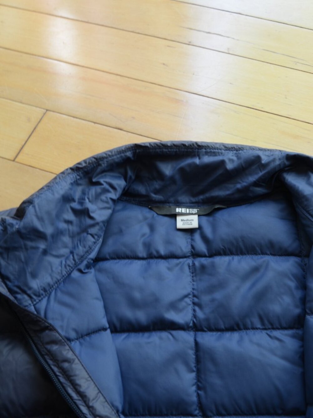 REI Co-op Men's Down Jacket in a dark blue Size M men - Picture 8 of 13